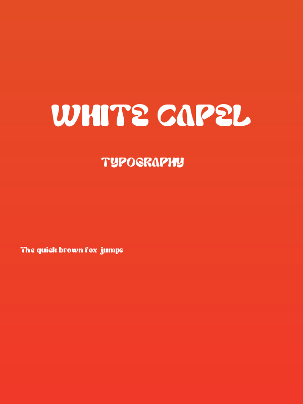 White Capel Poster