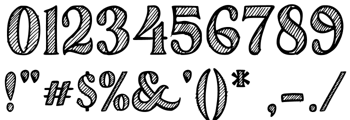 White Chalk Regular Font OTHER CHARS