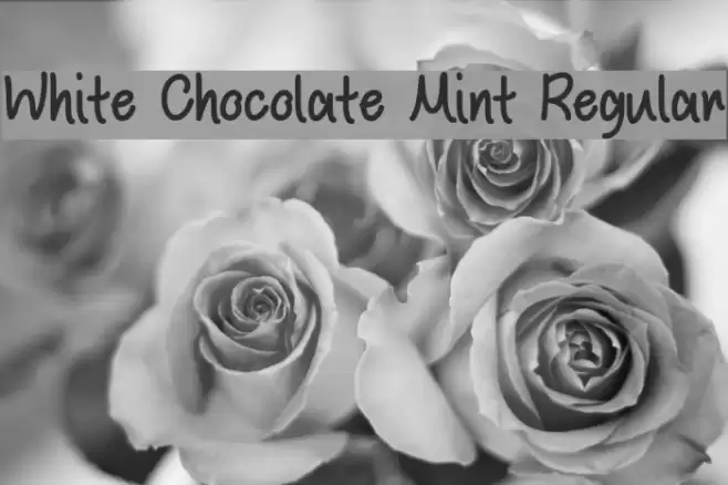 White Chocolate Mint Regular Font examples