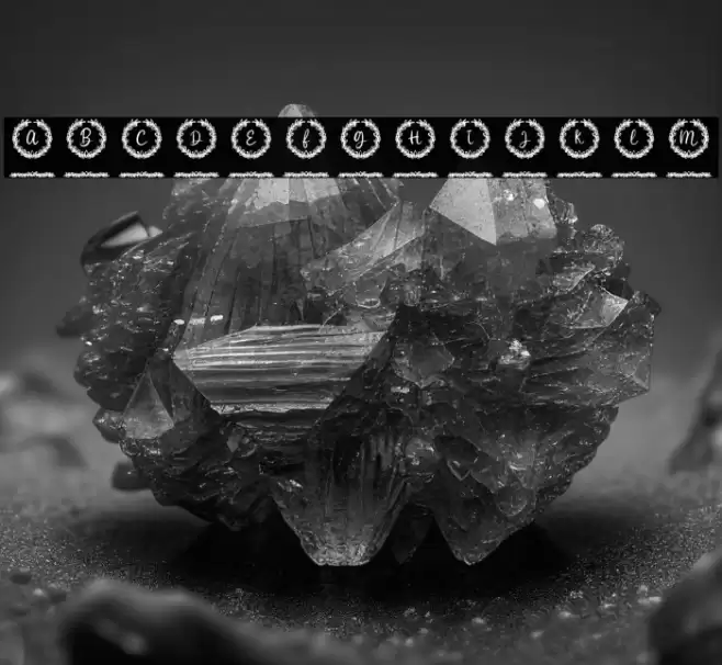 White Christmas Monogram Reg Font examples