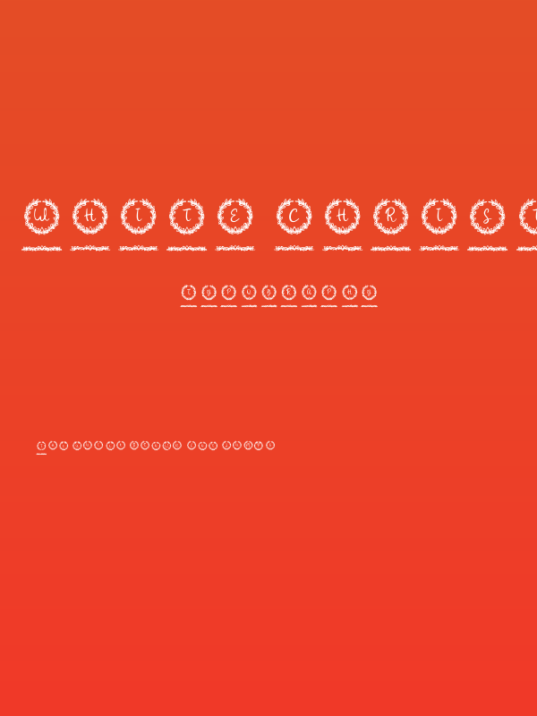 White Christmas Monogram Reg Poster