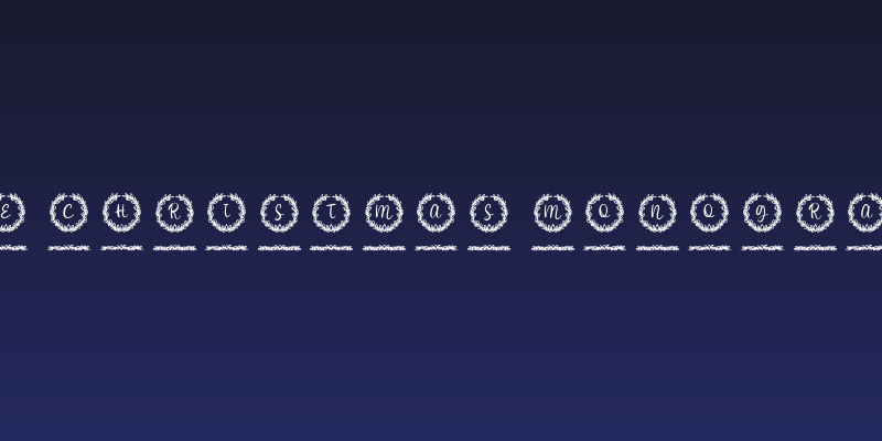 White Christmas Monogram Reg Social Header