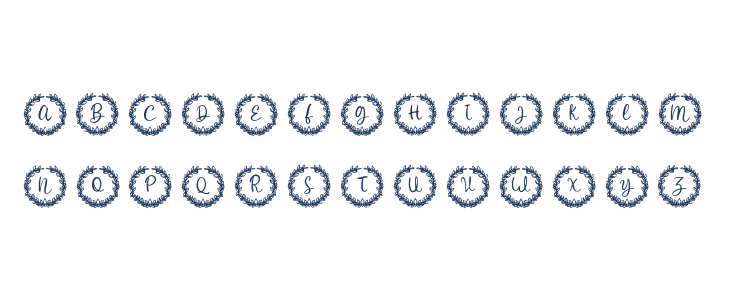 White Christmas Monogram Reg Lowercase