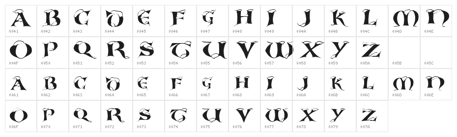 White Christmas Character Map