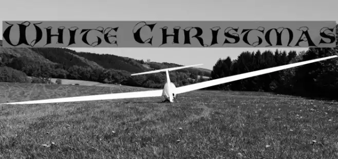 White Christmas Font examples
