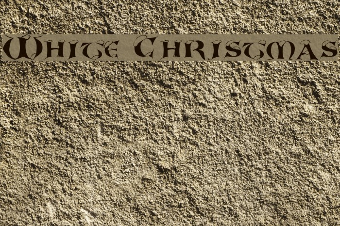 White Christmas Font examples