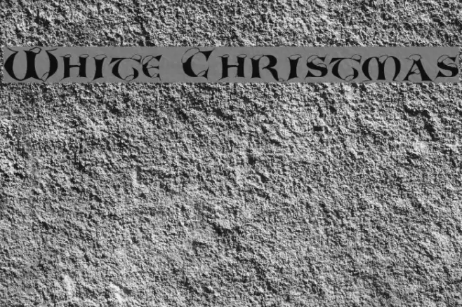 White Christmas Font examples