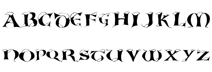 White Christmas Font LOWERCASE