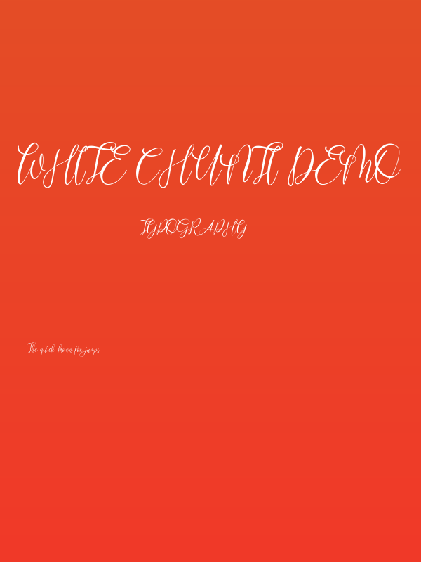 White Chunti Demo Poster