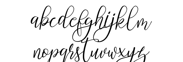 White Chunti Demo Font LOWERCASE