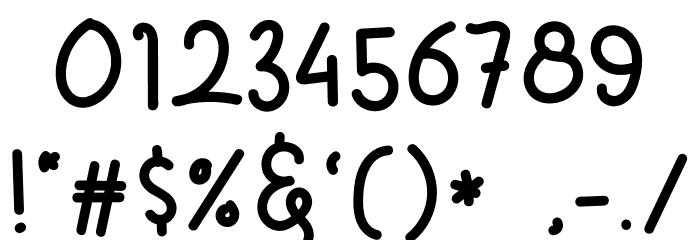 White Coffee Font OTHER CHARS