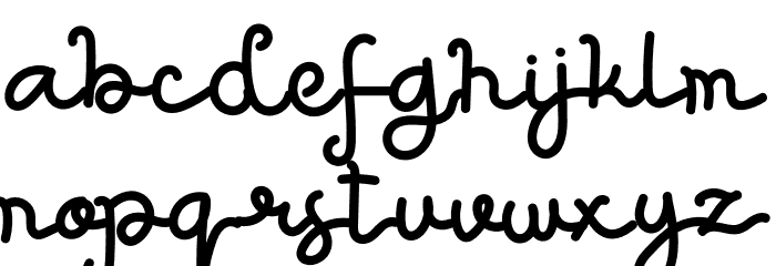 White Coffee Font LOWERCASE