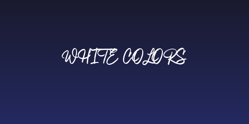 White Colors Social Header