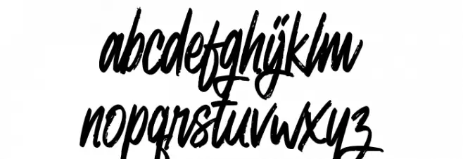 White Colors 字体 小写