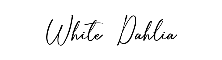 White Dahlia  font caratteri gratis