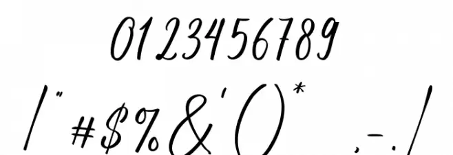 White Dahlia Font OTHER CHARS