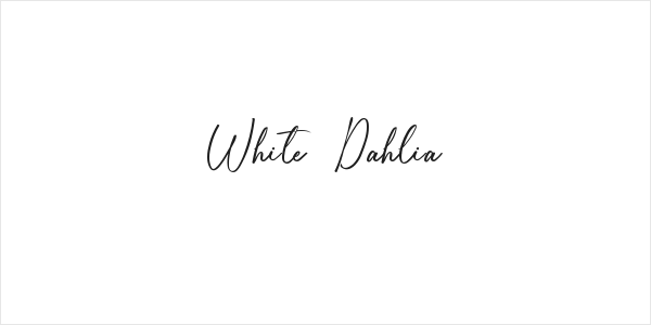 White Dahlia Logo