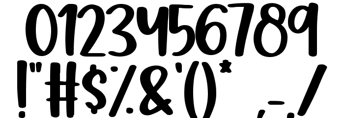 White Daisy Font OTHER CHARS