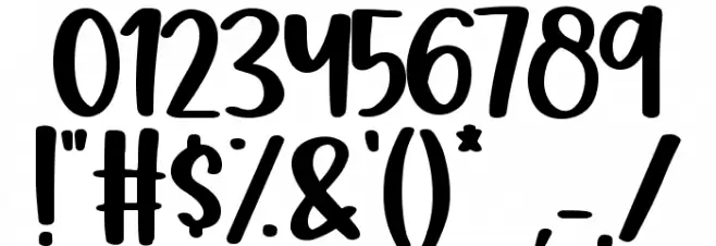 White Daisy फ़ॉन्ट अन्य घर का काम