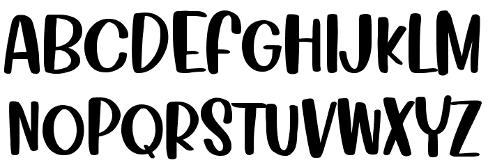 White Daisy Font UPPERCASE