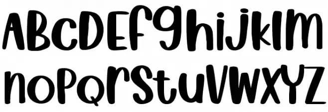 White Daisy फ़ॉन्ट लोअरकेस