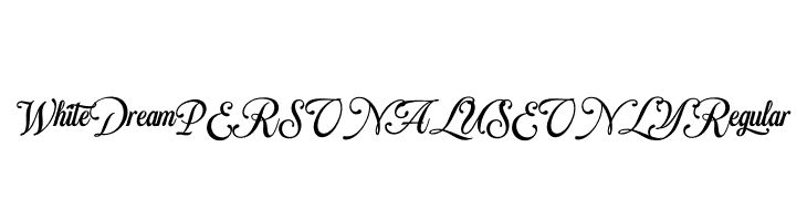 White Dream PERSONAL USE ONLY Regular  Free Fonts Download