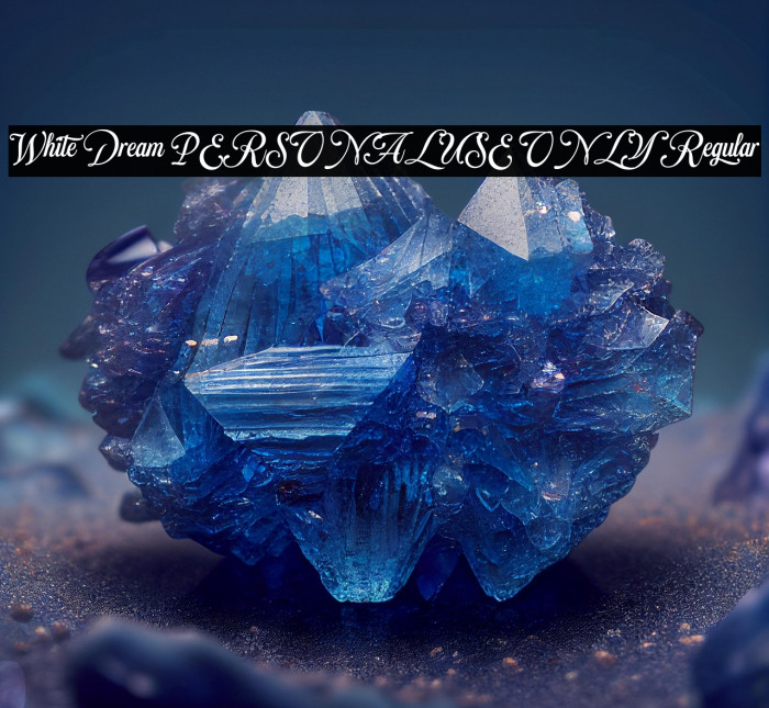 White Dream PERSONAL USE ONLY Regular Example 1