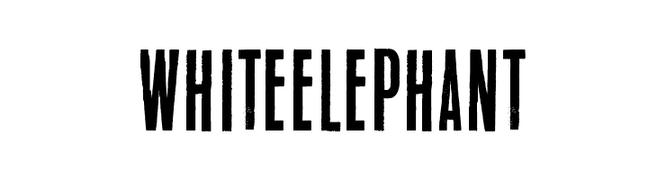 White Elephant  Frei Schriftart Herunterladen