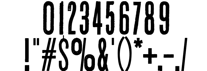 White Elephant Font OTHER CHARS