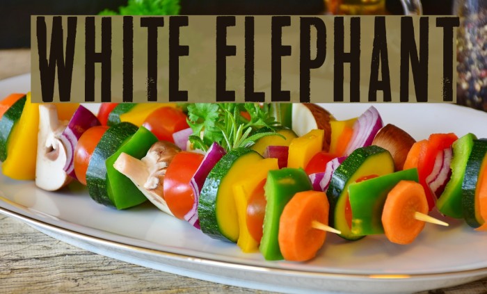 White Elephant Font examples