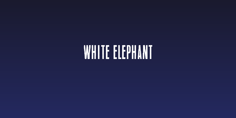 White Elephant Social Header