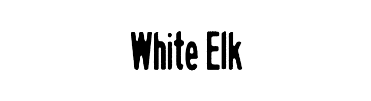 White Elk  font caratteri gratis
