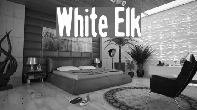White Elk Font examples
