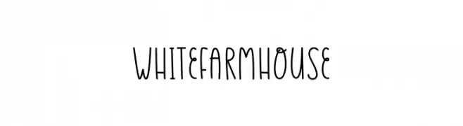 White Farmhouse  Frei Schriftart Herunterladen