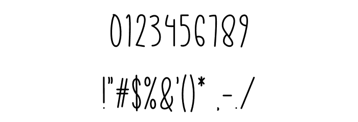 White Farmhouse Font OTHER CHARS