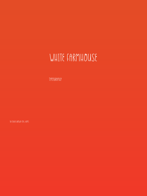 White Farmhouse Poster