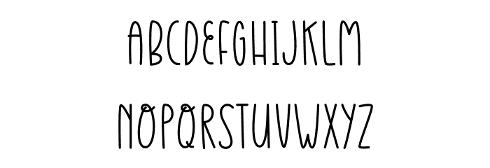 White Farmhouse Font LOWERCASE