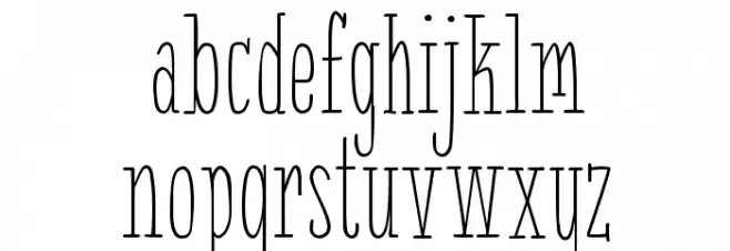 White Festive Demo フォント 小文字