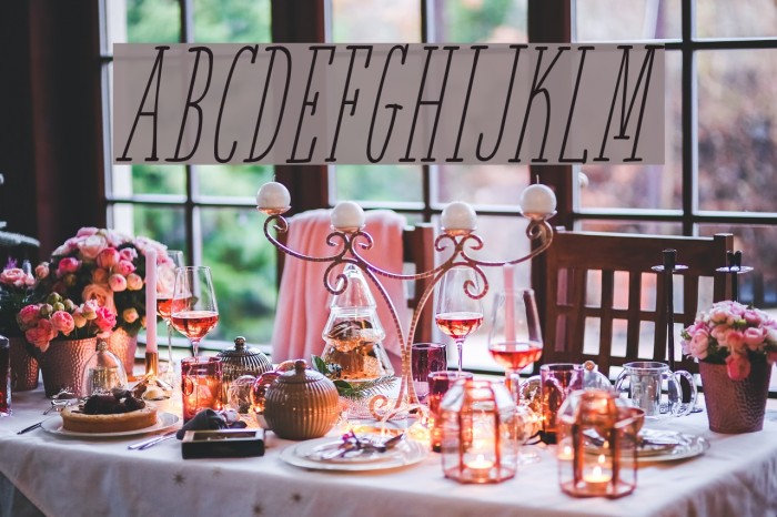 White Festive Italic Demo Example 1