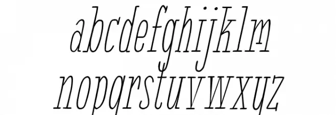 White Festive Italic Demo Font Litere mici
