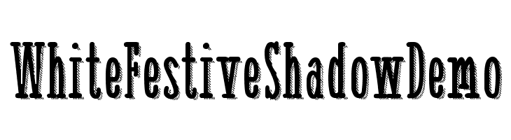 White Festive Shadow Demo Font