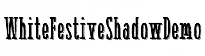 White Festive Shadow Demo  Free Fonts Download