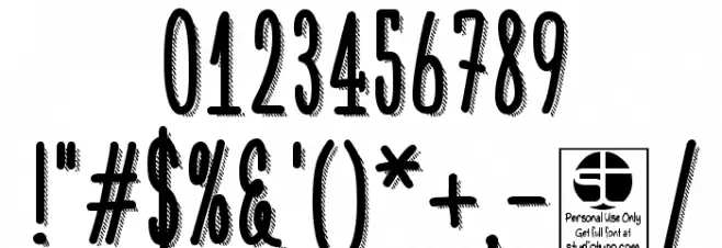 White Festive Shadow Demo Fuentes OTROS CHARS