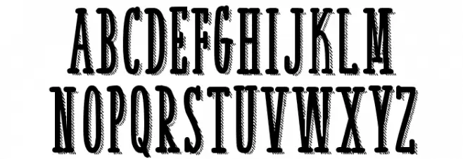 White Festive Shadow Demo Polices MAJUSCULES