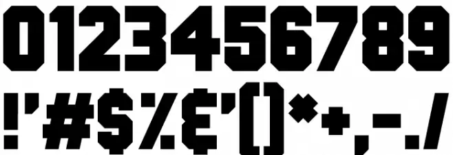 White Flame Font OTHER CHARS