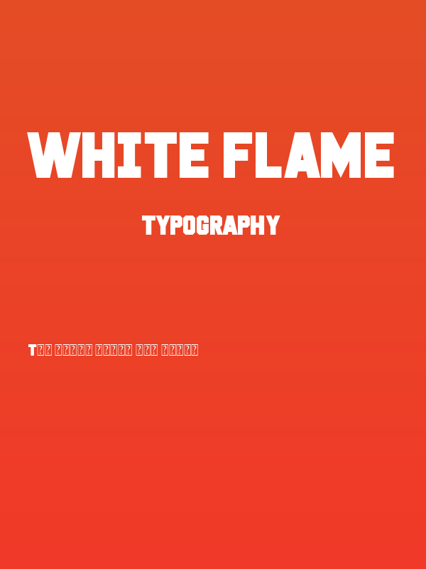 White Flame Poster