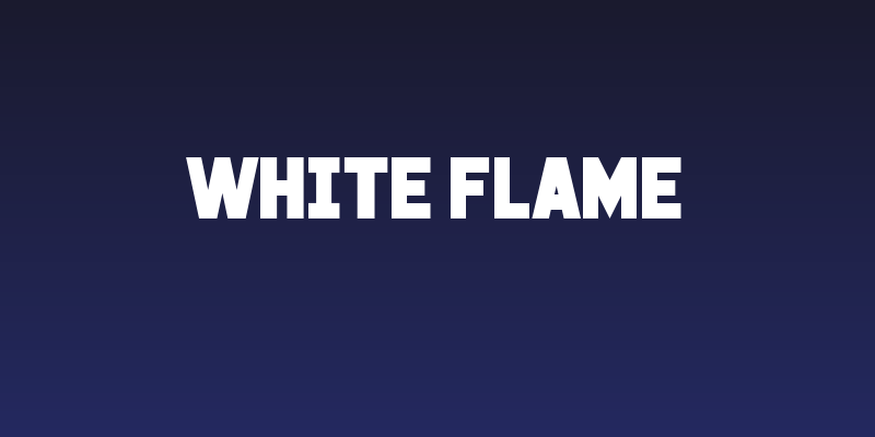 White Flame Social Header