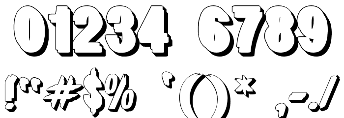 White Free Font OTHER CHARS