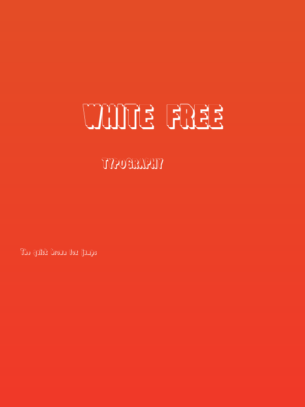 White Free Poster