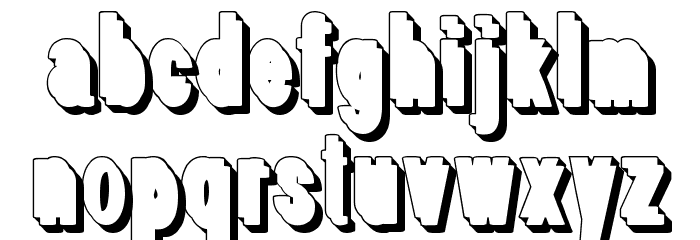 White Free Font LOWERCASE